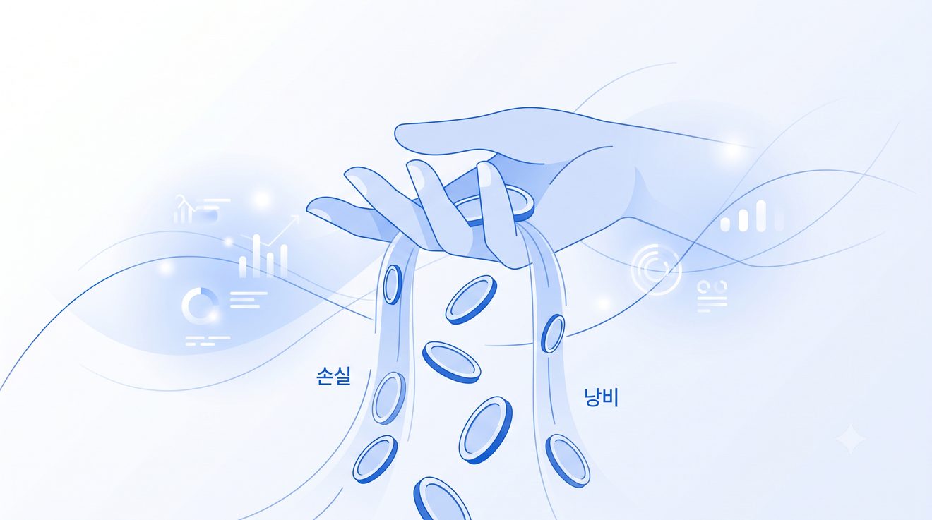 신청하지 않아 놓치는 지원금을 나타내는 개념 일러스트