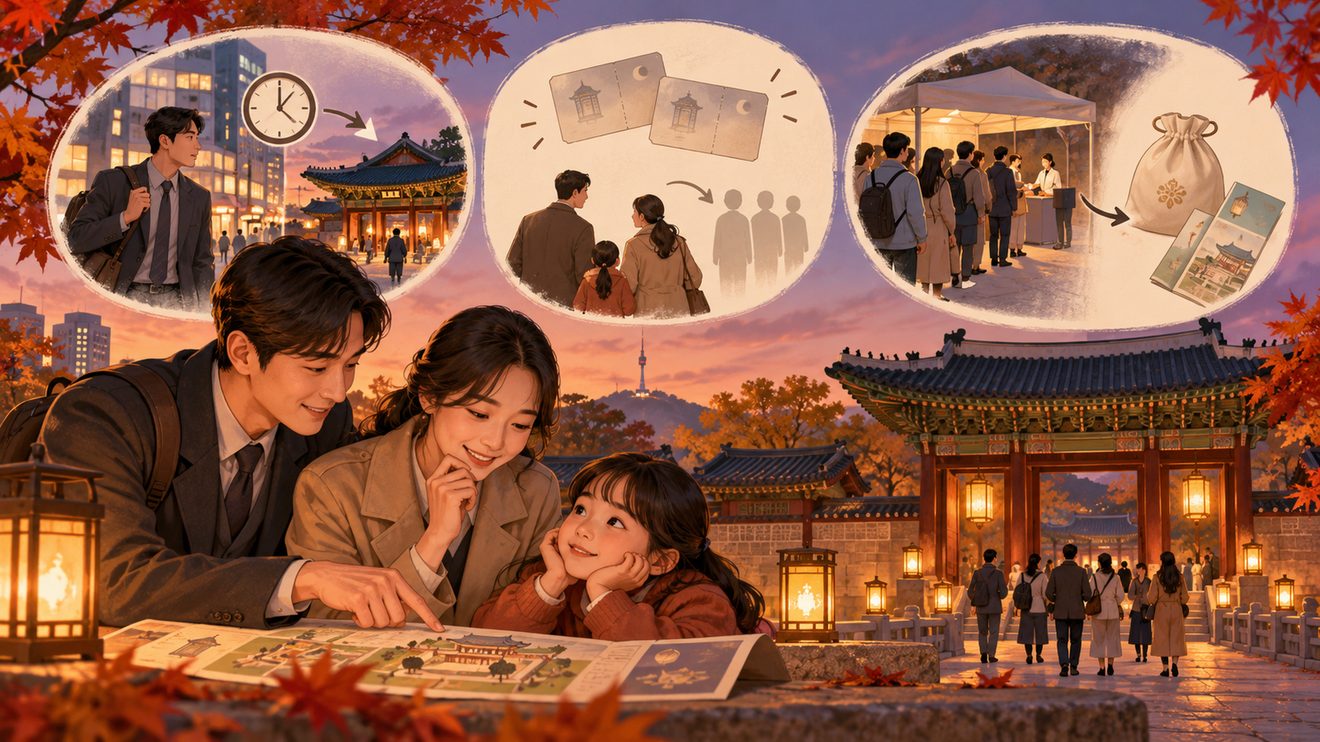 동궐동락 예매와 회차 선택 때 확인할 점을 정리한 카드