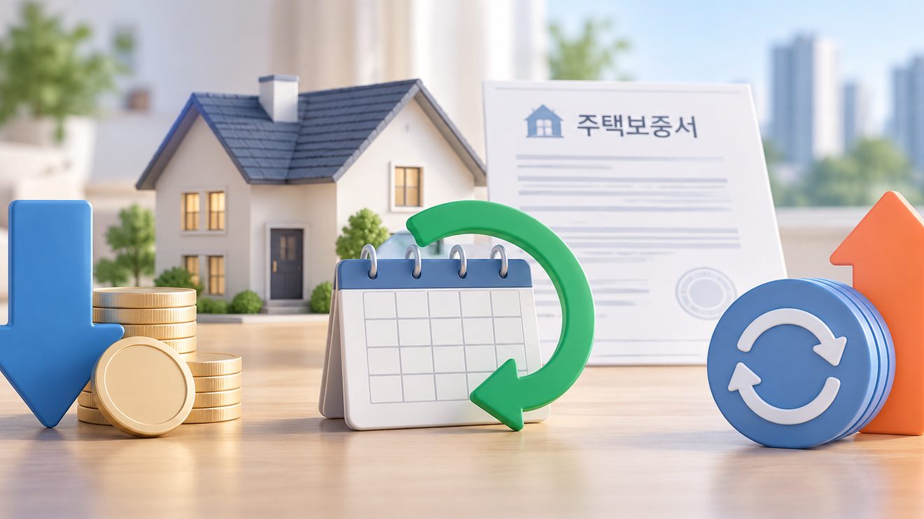 주택연금 보증료 구조 변화를 정리한 카드