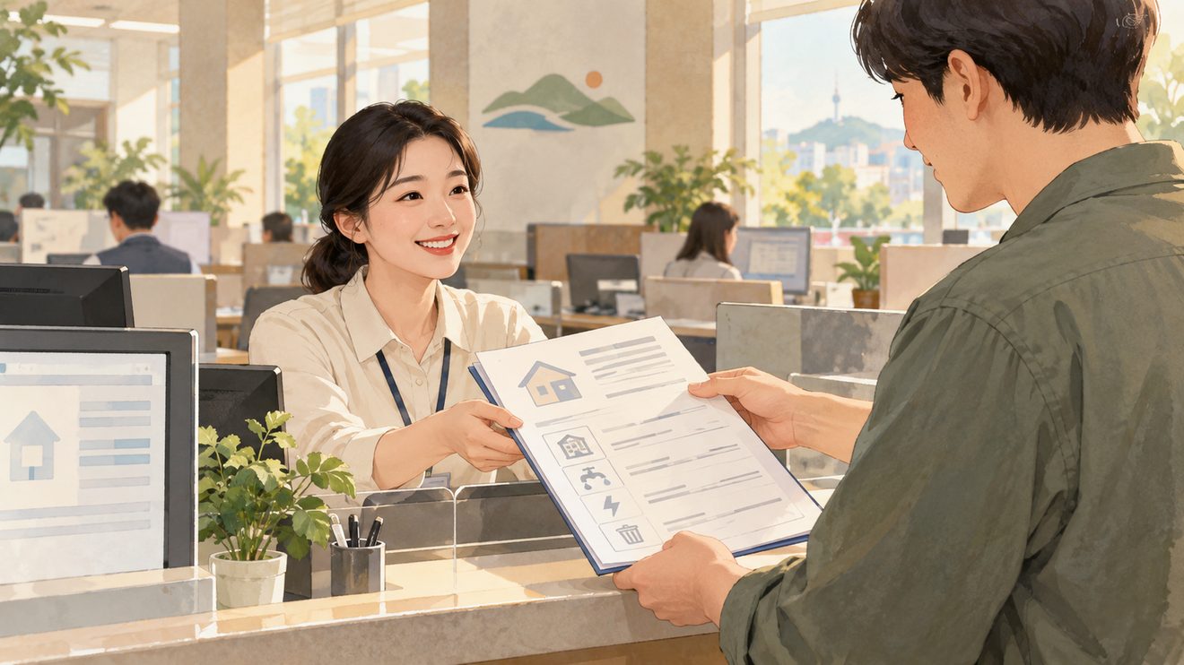 임대사업자가 임대료와 함께 관리비·사용료를 신고하는 개념 삽화