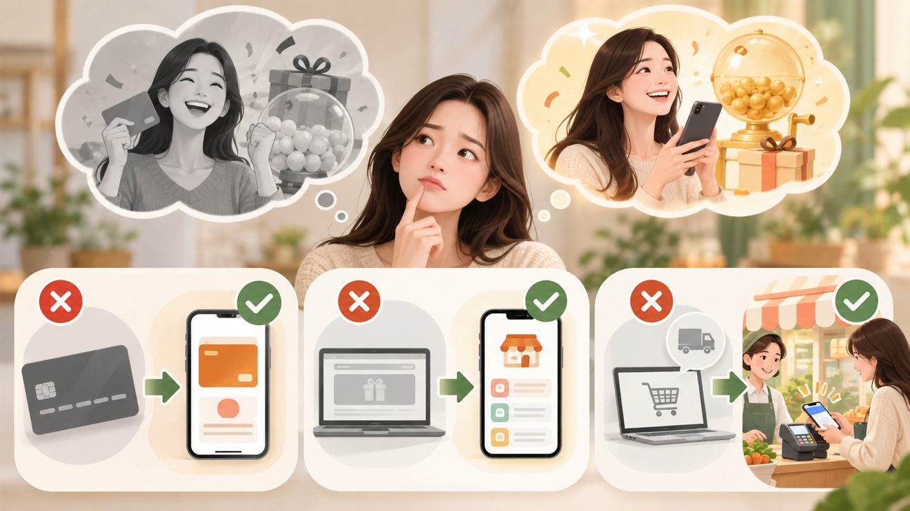 올해 상생소비복권이 작년과 달라진 점을 정리한 카드